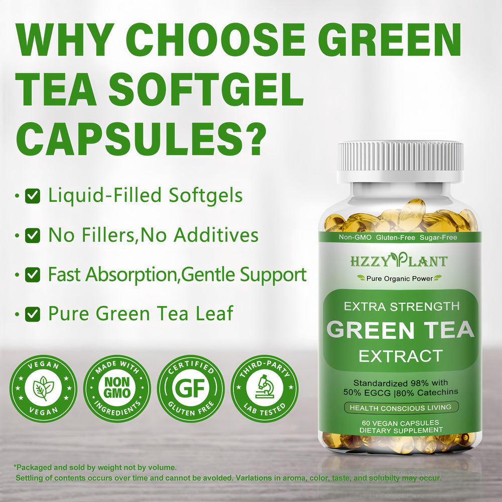 Packaging of Green Tea Extract Softgels