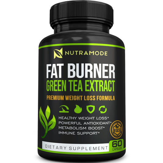 Green Tea Fat Burner bottle with EGCG label