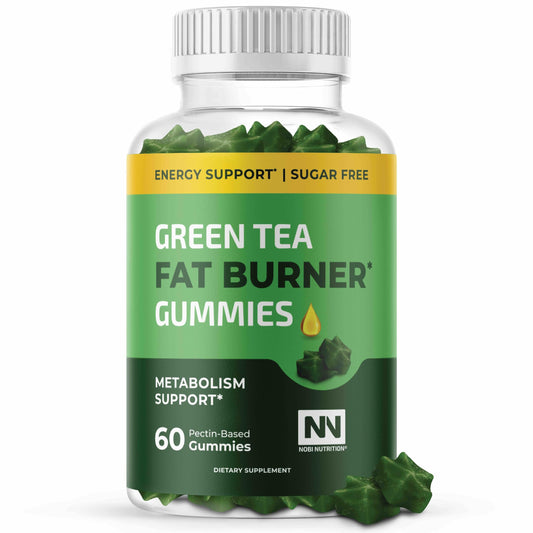 Front view of Green Tea Fat Burner Gummies bottle