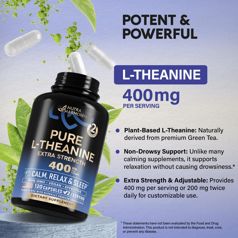 Extracted from pure green tea for L-Theanine
