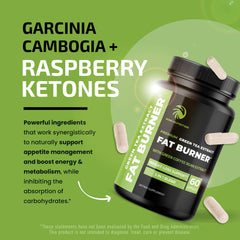 Green tea weight loss pills bottle with label