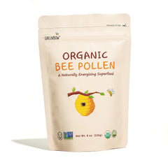 Gluten-free labeling on Greenbow Bee Pollen packaging