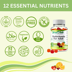 Halal gummy vitamins packaging highlighting halal certification