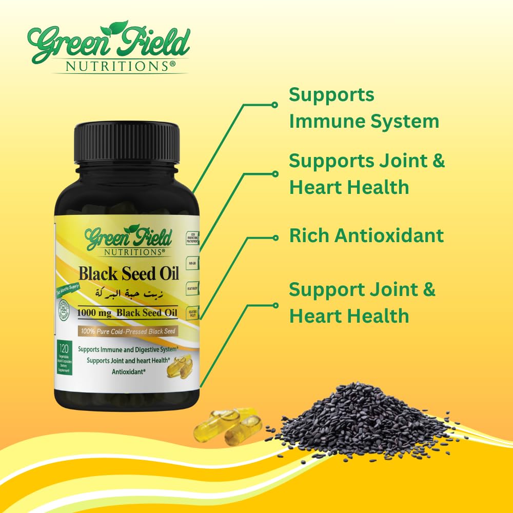 Close-up of vegetarian liquid capsules of Black Seed Oil