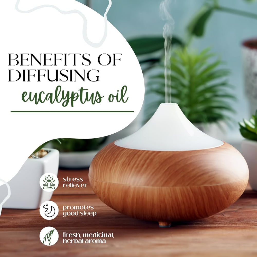 Eucalyptus essential oil used in a diffuser