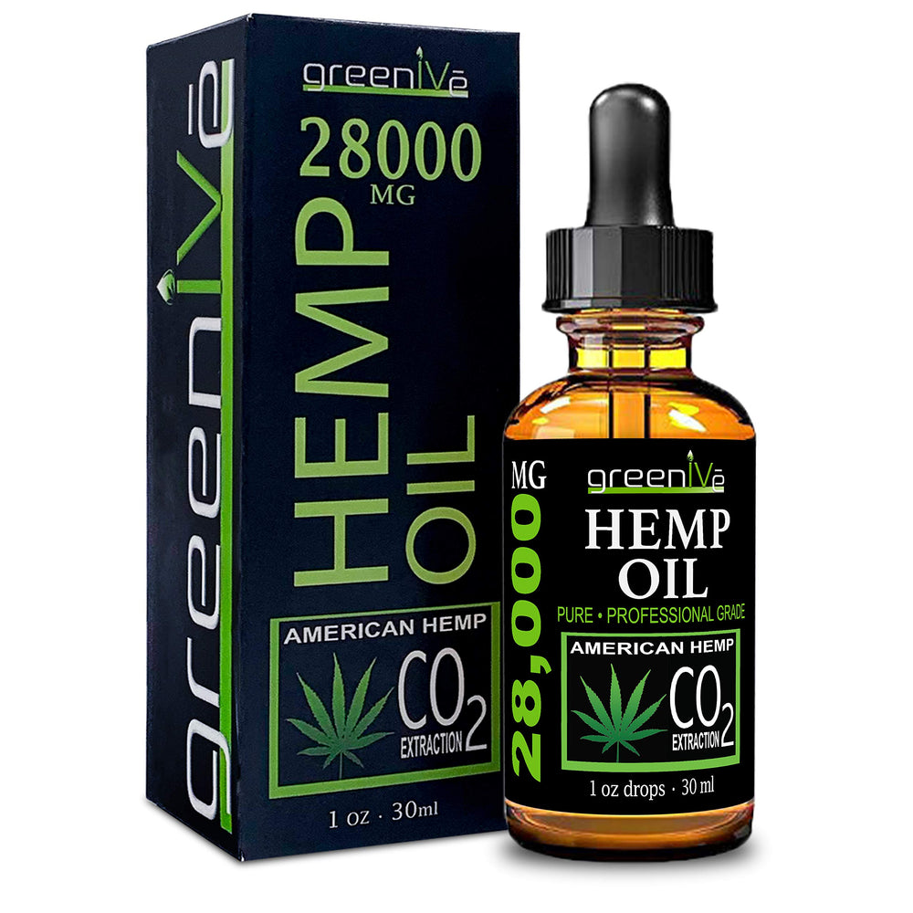 Close-up of hemp oil ingredients and dropper