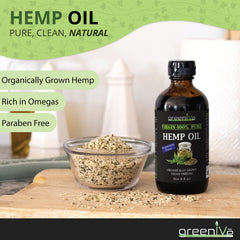 GreenIVe two-pack hemp oil box and bottle