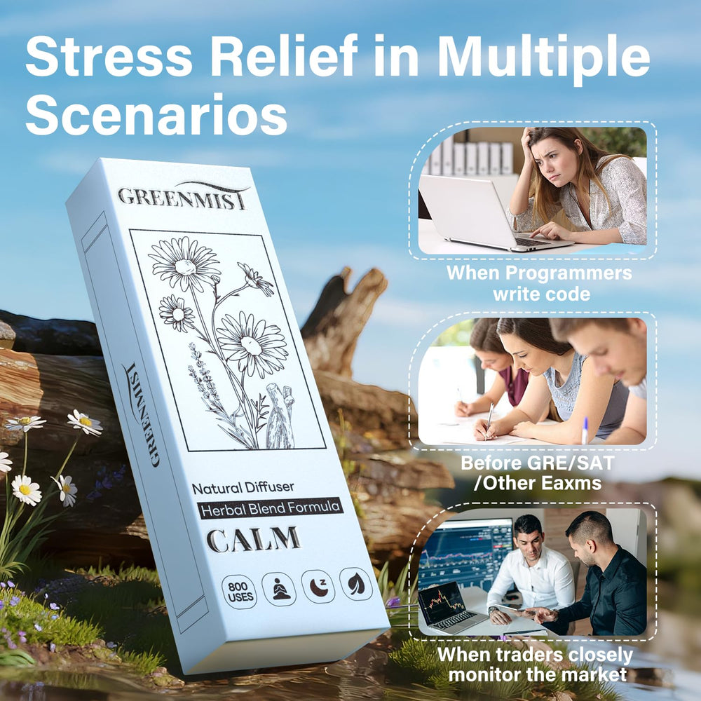 GreenMist diffuser highlight additive-free formula for natural relaxation