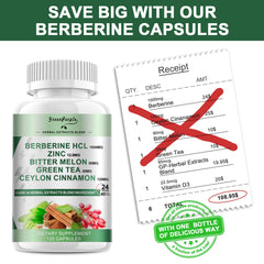 Serving suggestion showing three capsules per day