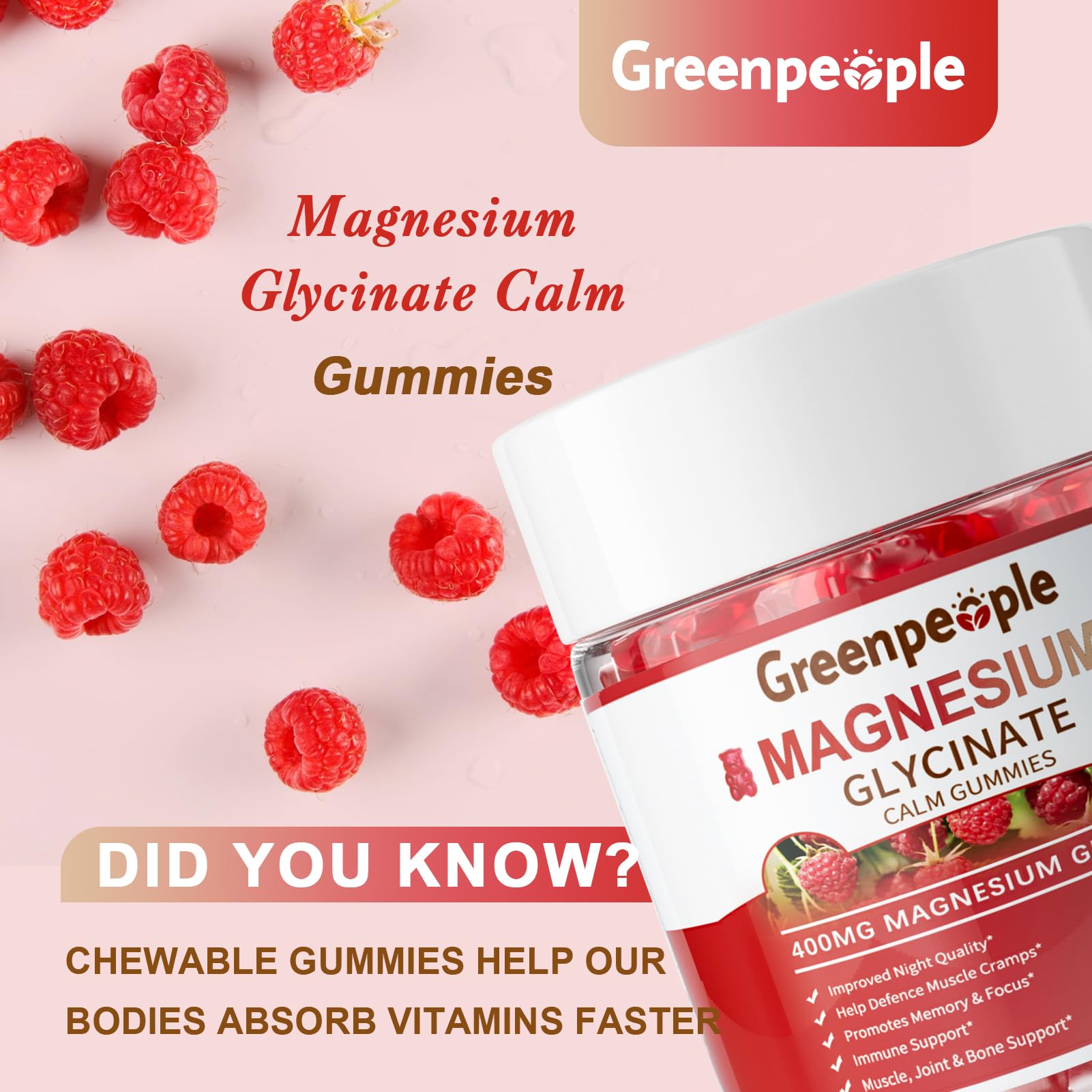 GreenPeople zero-sugar gummies emphasize a sugar-free, guilt-free daily option.