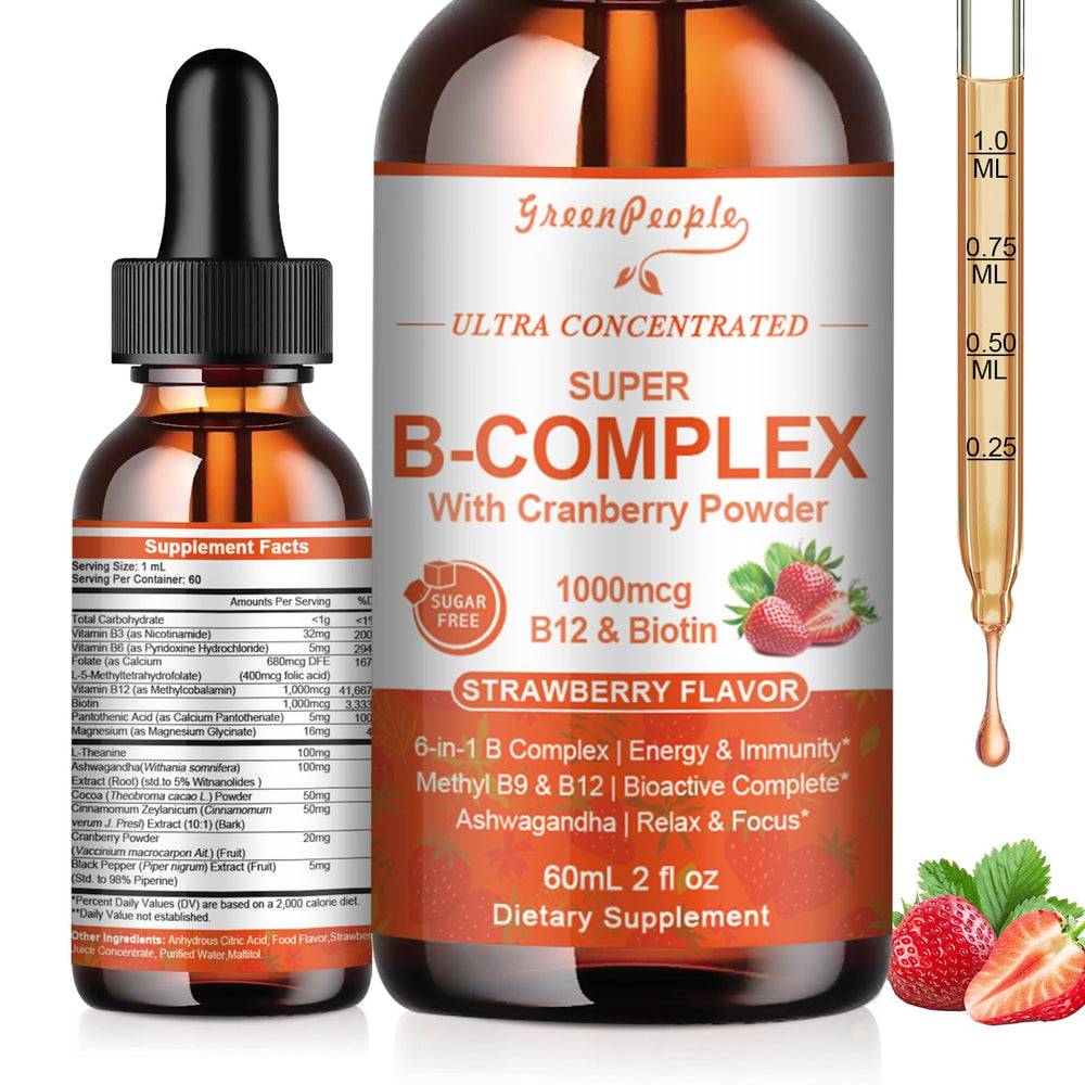 GREENPEOPLE Methylated B Complex bottle front view