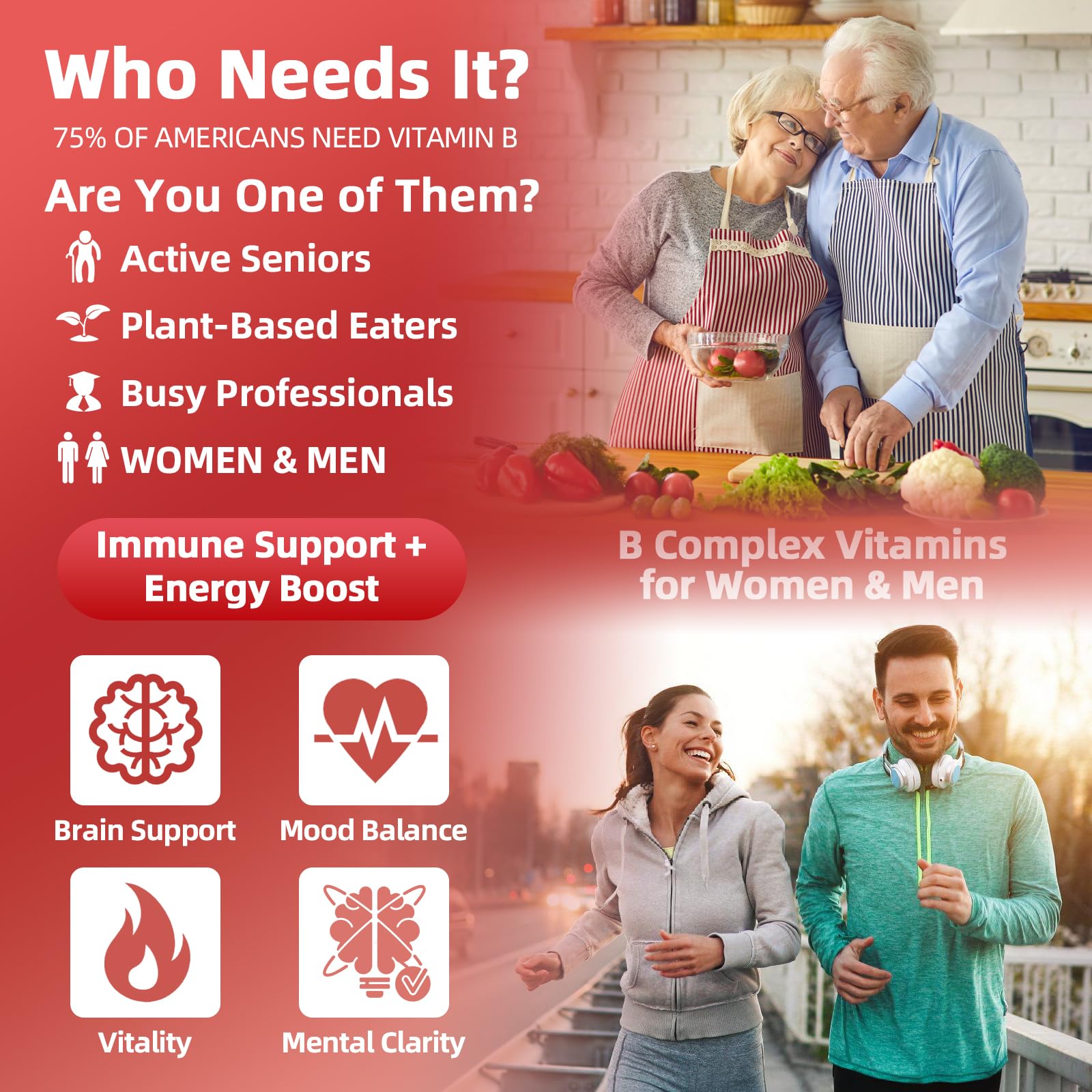 Vegan, gluten-free, dairy-free supplement packaging