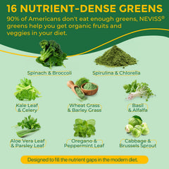 Close-up of greens like spinach, broccoli, chlorella in gummies