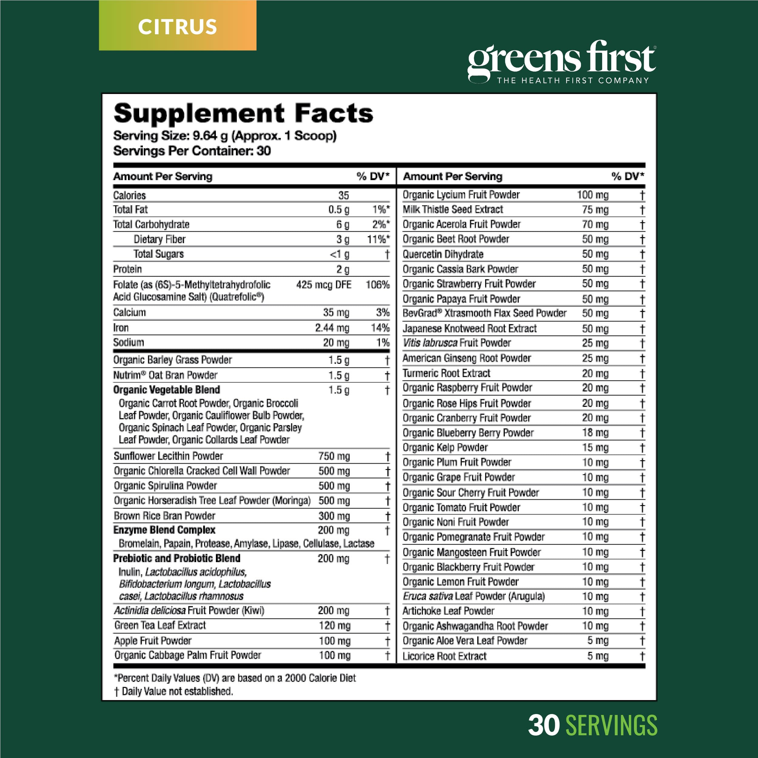 Serving suggestion demonstrating daily wellness routine with greens powder