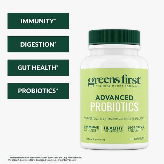 Product label highlighting 20 Billion CFU and FOS soluble fiber