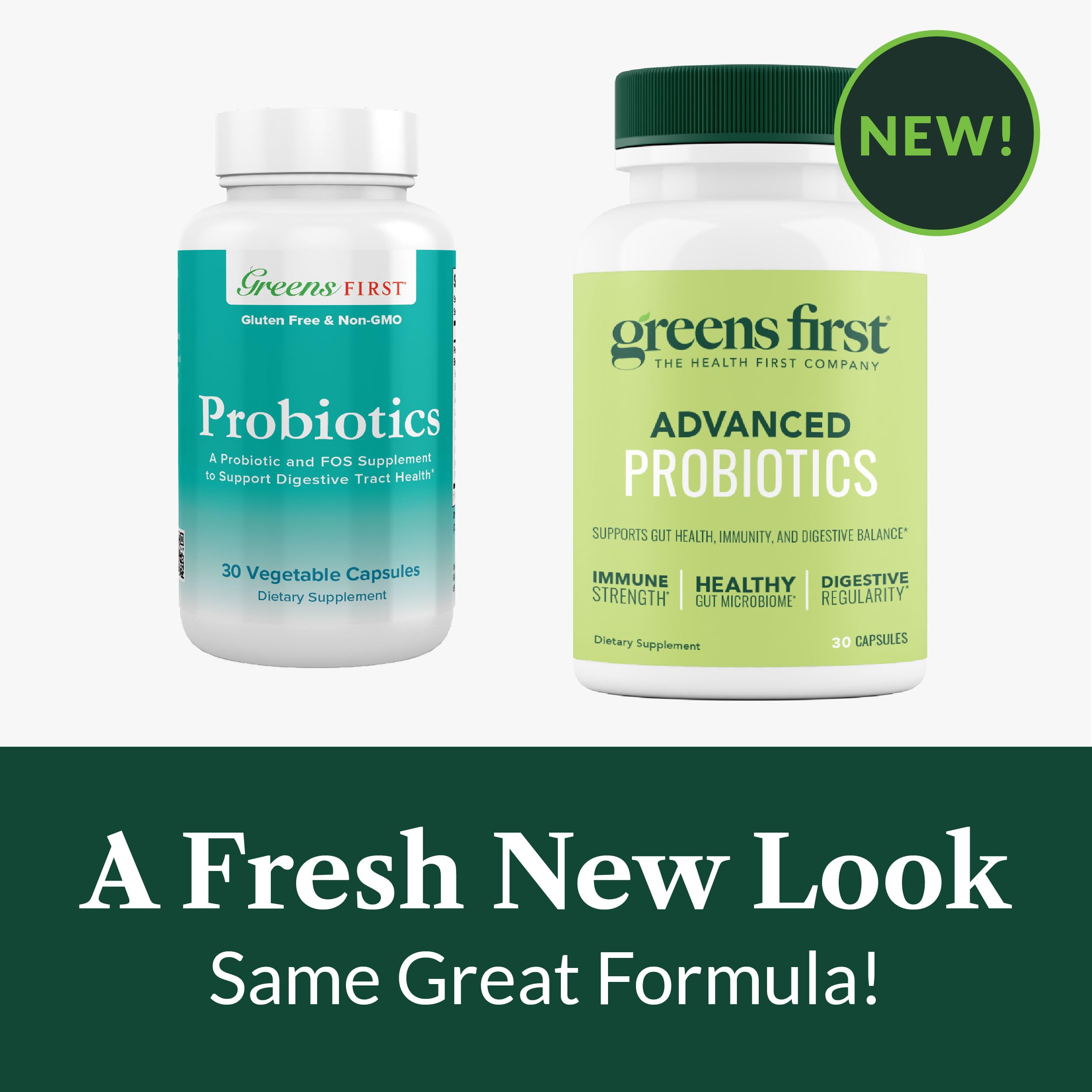 Probiotic capsules with a glass of water illustrating daily serving