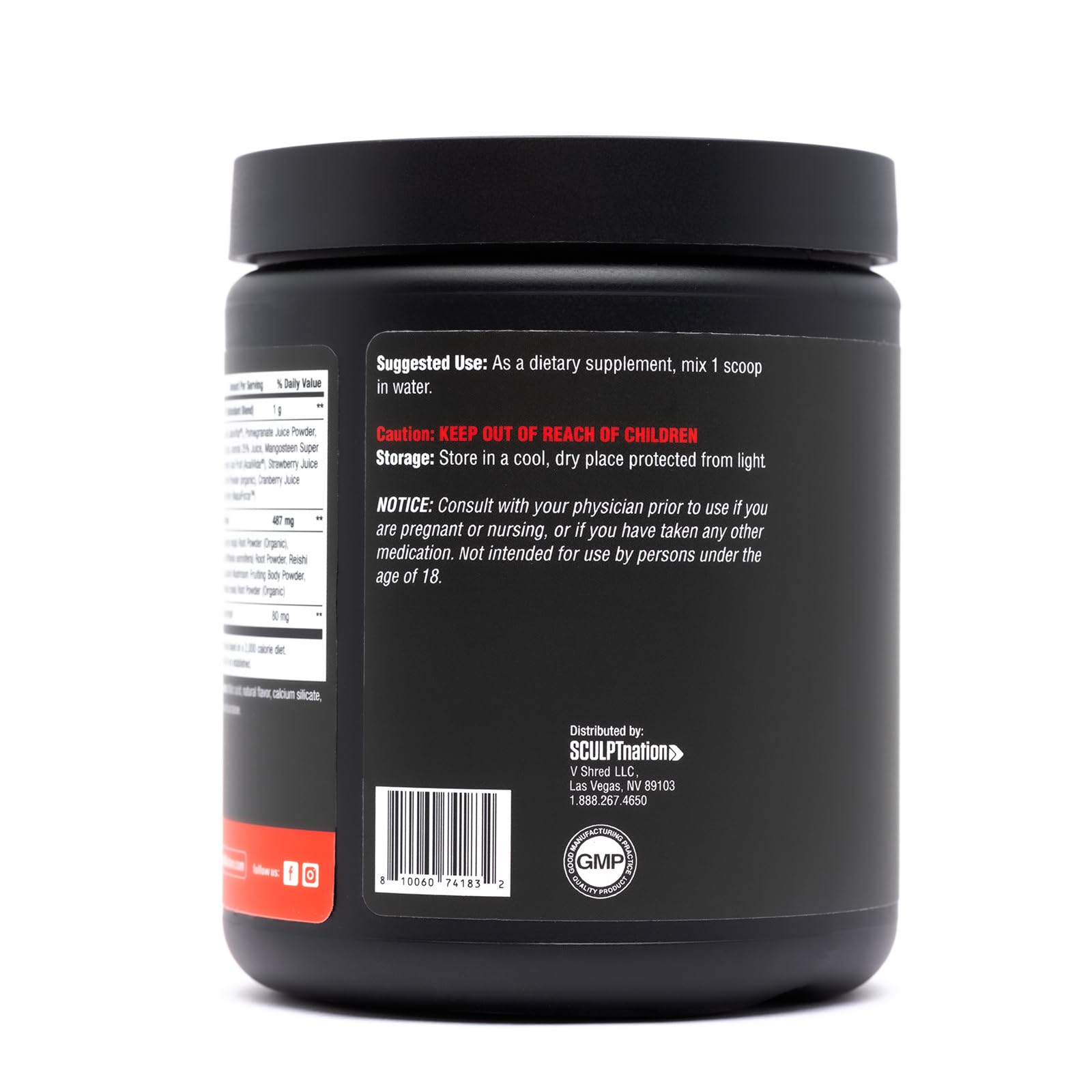 Lifestyle shot focusing on collagen and skin health messaging