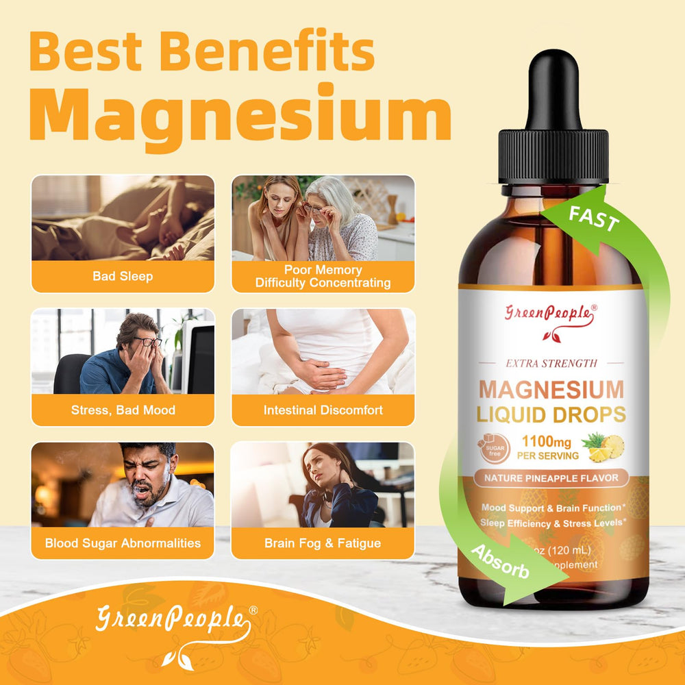 Daily dosage chart for GreenPeople magnesium drops