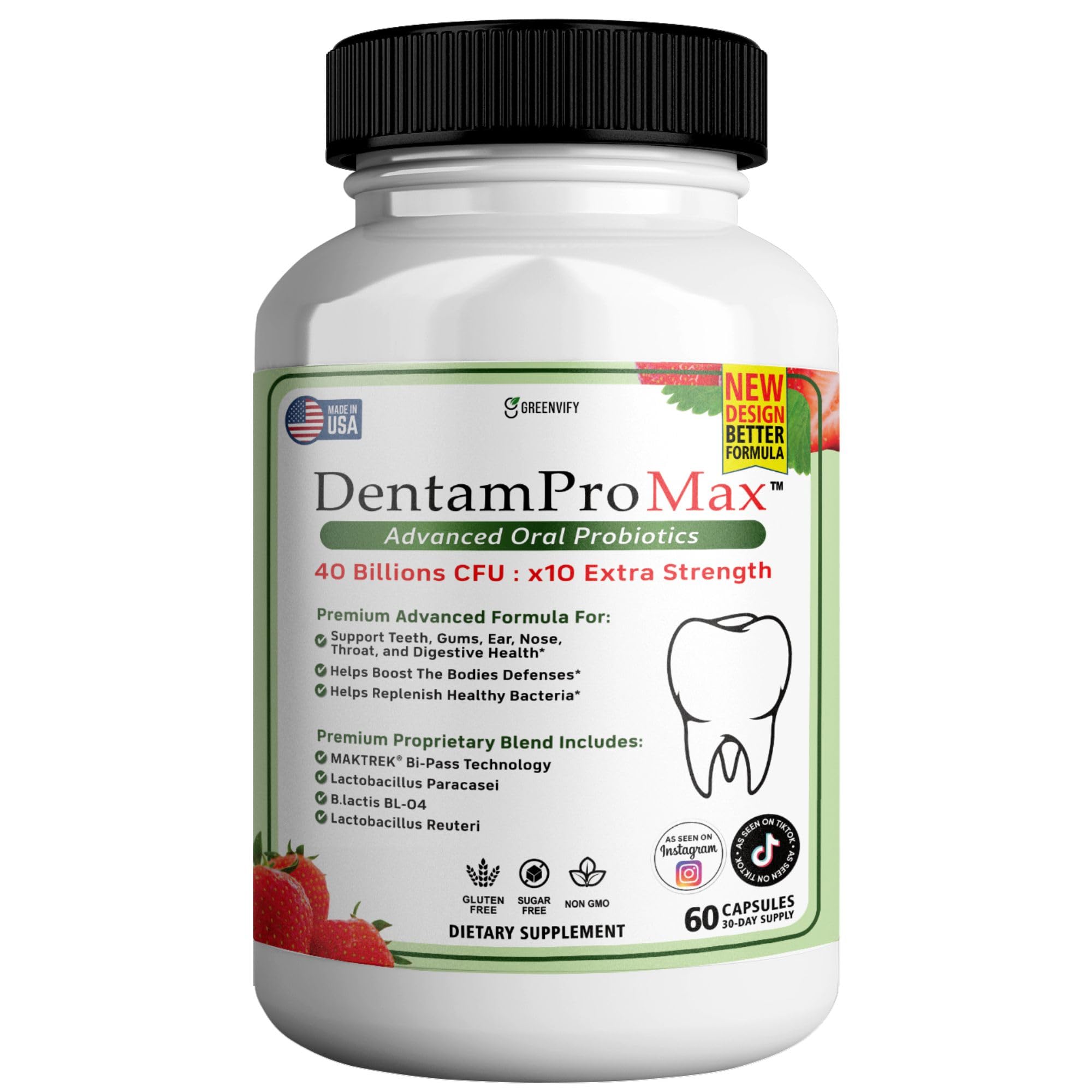 GREENVIFY DentamPro Max bottle with label