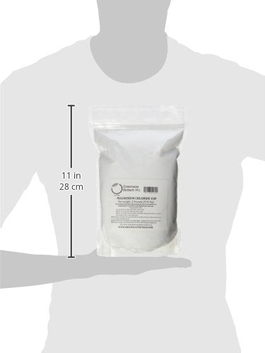 Two-pound container of magnesium chloride powder