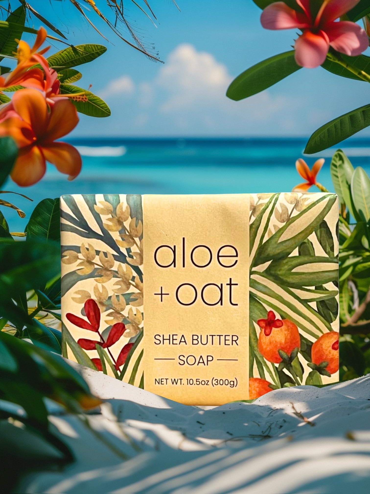 Greenwich Bay Aloe Oat Soap Bar close-up showing rich lather and daily soothing cleansing.