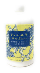 Greenwich Bay Fresh Milk scent bottle highlighting botanical notes for refreshing routine
