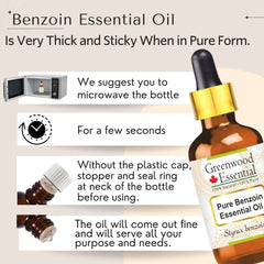 Greenwood Essential Benzoin Oil diffuser—soothing aroma for home, office, or meditation.