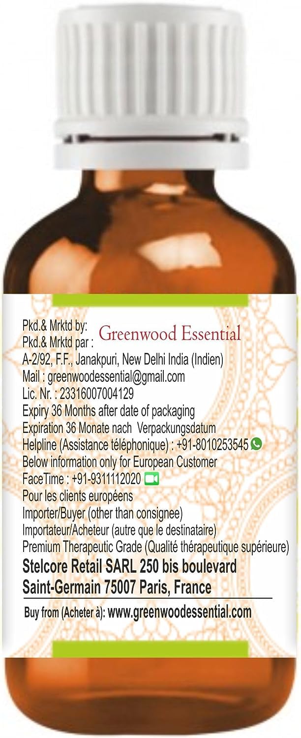 Greenwood Essential Benzoin Oil pour view—easy dosage for diluting in carrier oils.