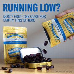 Nutrition information for Grether's Sugarfree Blackcurrant Pastilles