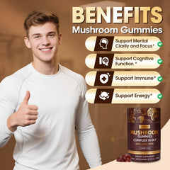 Individually wrapped mushroom gummies for travel