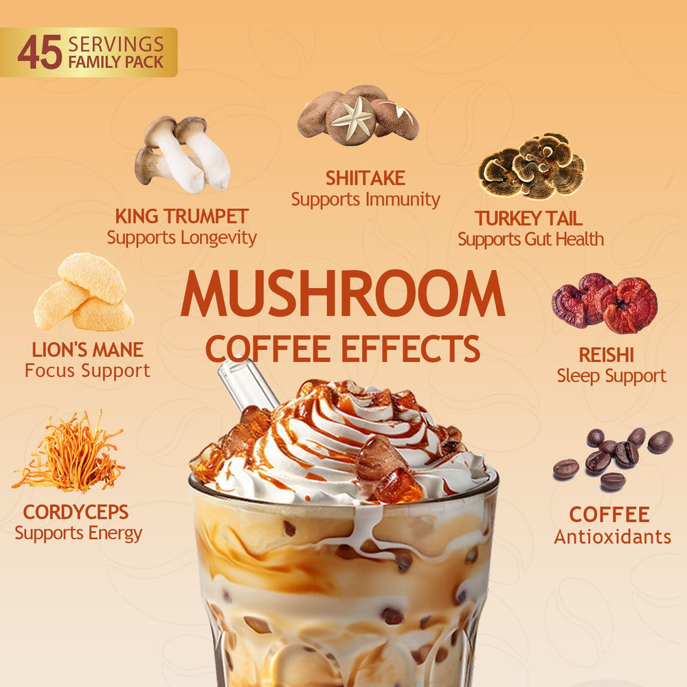 GRGTP Mushroom Coffee being poured into a mug