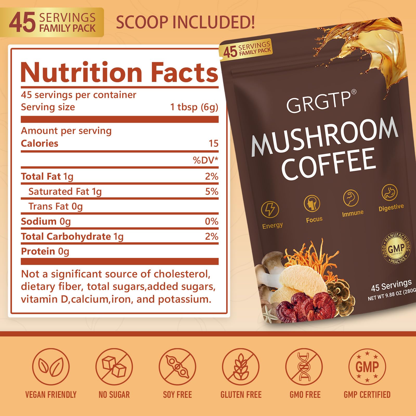 Graphic highlighting immune support and digestive wellness benefits