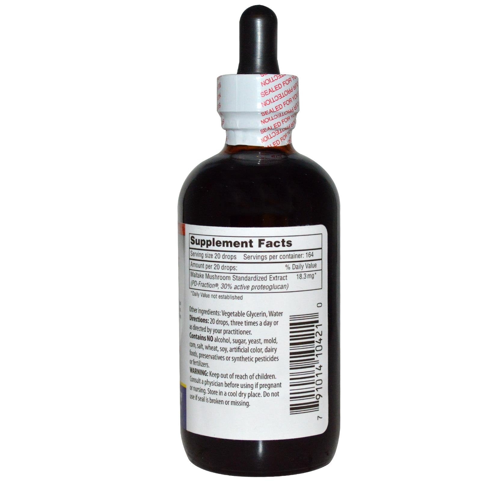 Maitake mushroom extract Grifron D Fraction 120ml packaging illustration