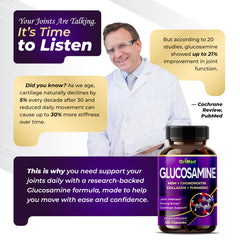 GriMed Glucosamine 12000mg ingredients panel