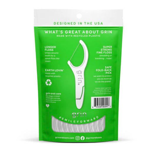 Minty fresh, super-strong fine floss for tight teeth