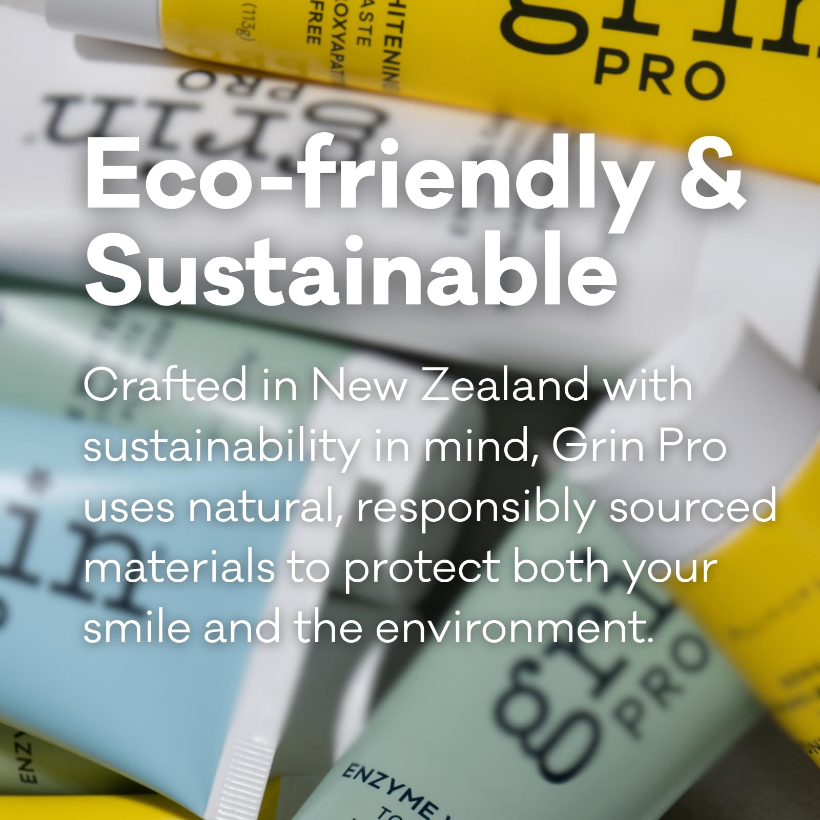 New Zealand manufactured Grin Pro Enamel Repair toothpaste packaging