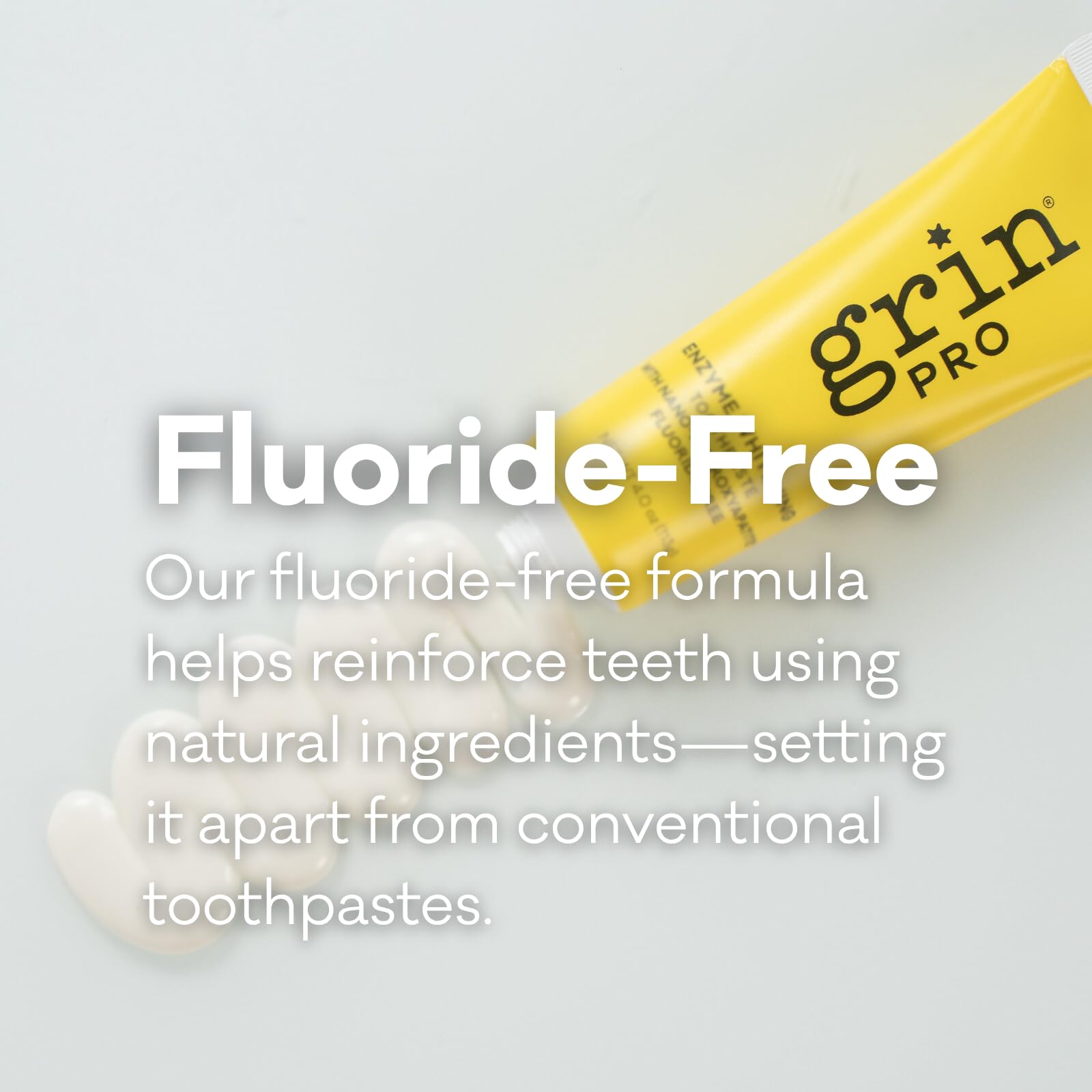 New Zealand-made eco-friendly packaging for Grin Pro toothpaste