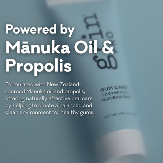 Manuka oil and propolis ingredients for Grin Pro toothpaste