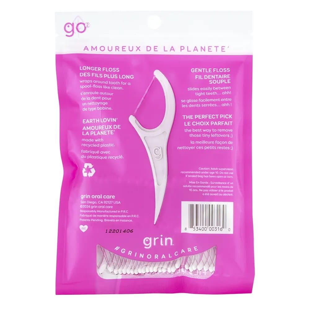 Soft floss tape gliding between teeth for comfortable flossing