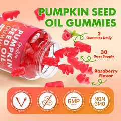 GMP-certified and lab-tested GrnLife pumpkin seed oil gummies packaging