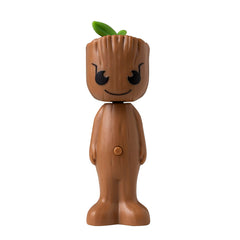 Groot Poppin handle toothbrush showing pop cap feature