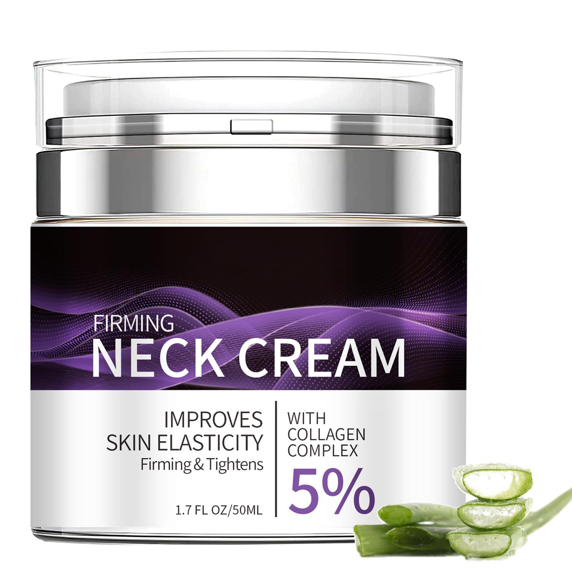 Grospe 5% Collagen Neck Cream bottle emphasizing deep hydration for the neck area.