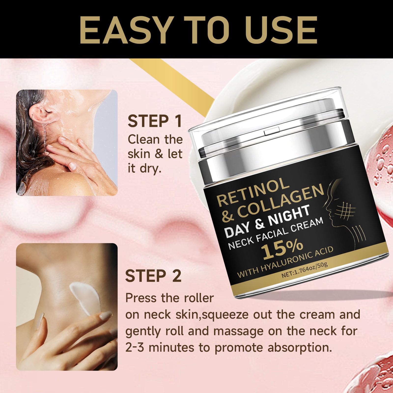 Grospe Anti-aging cream routine setup for daily regimen.