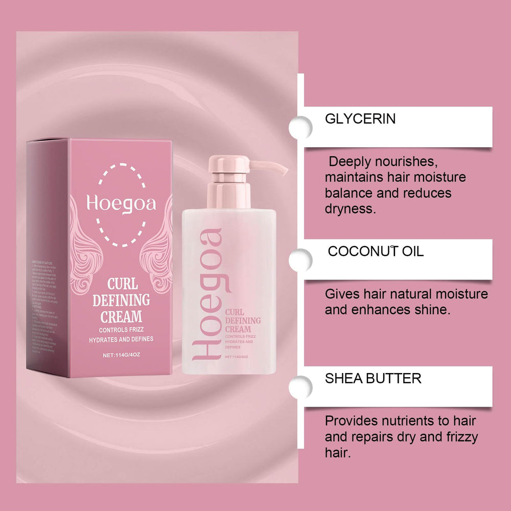 Grospe Curl Defining Cream damp hair application showing easy styling and curl definition