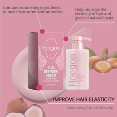 Grospe Curl Defining Cream frizz-control on flyaways for sleek results.