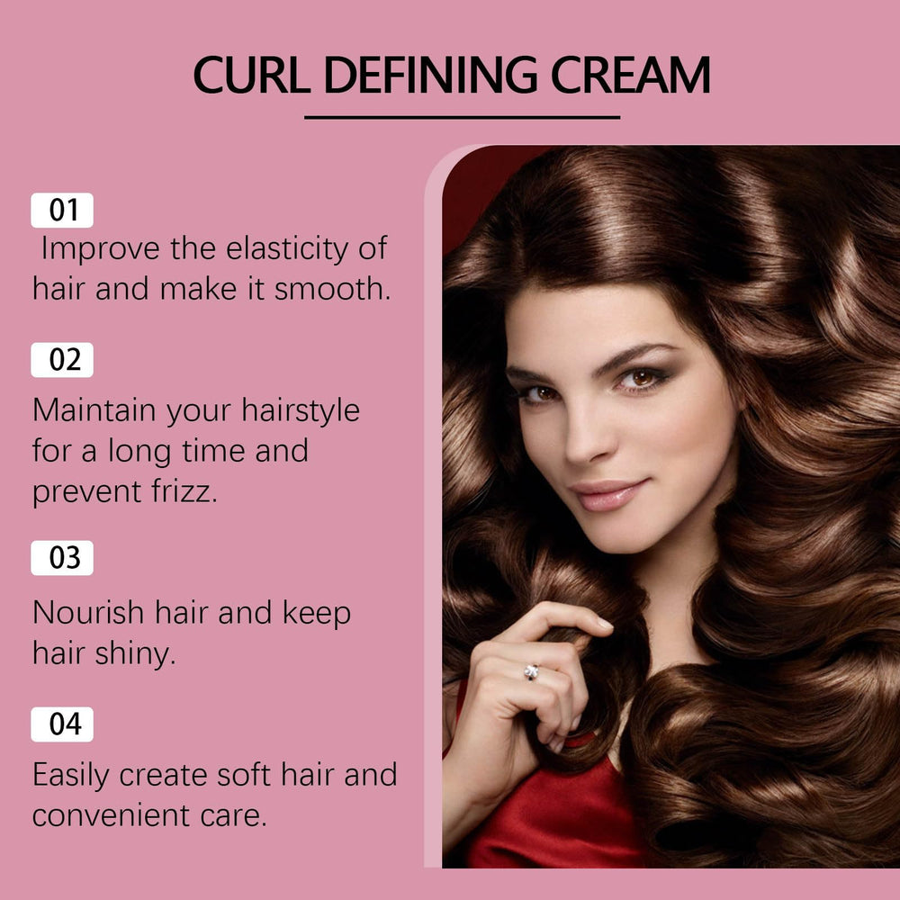 Grospe Curl Defining Cream glossy curls after use emphasize shine and bounce