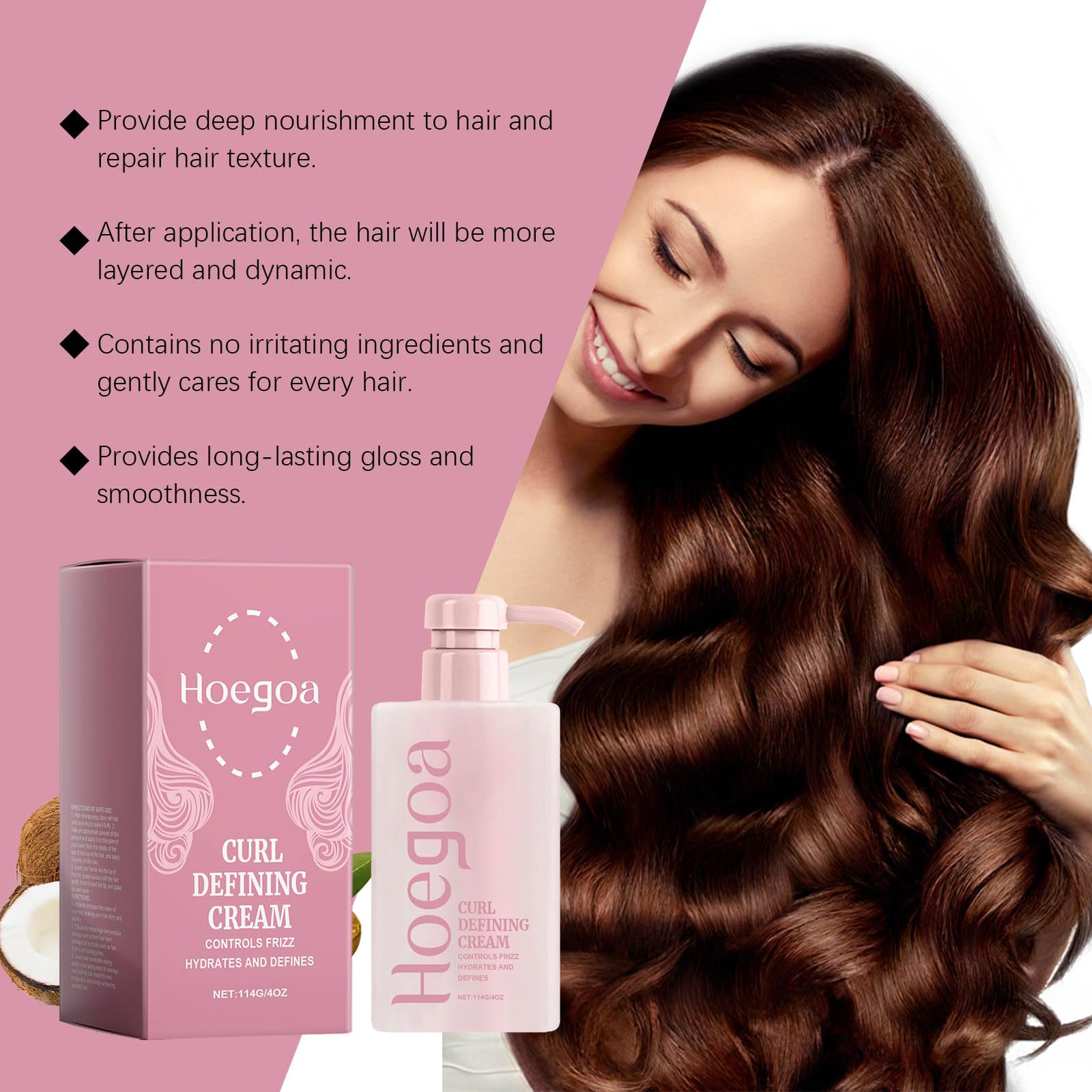 Grospe Curl Defining Cream volumized waves with lightweight hold