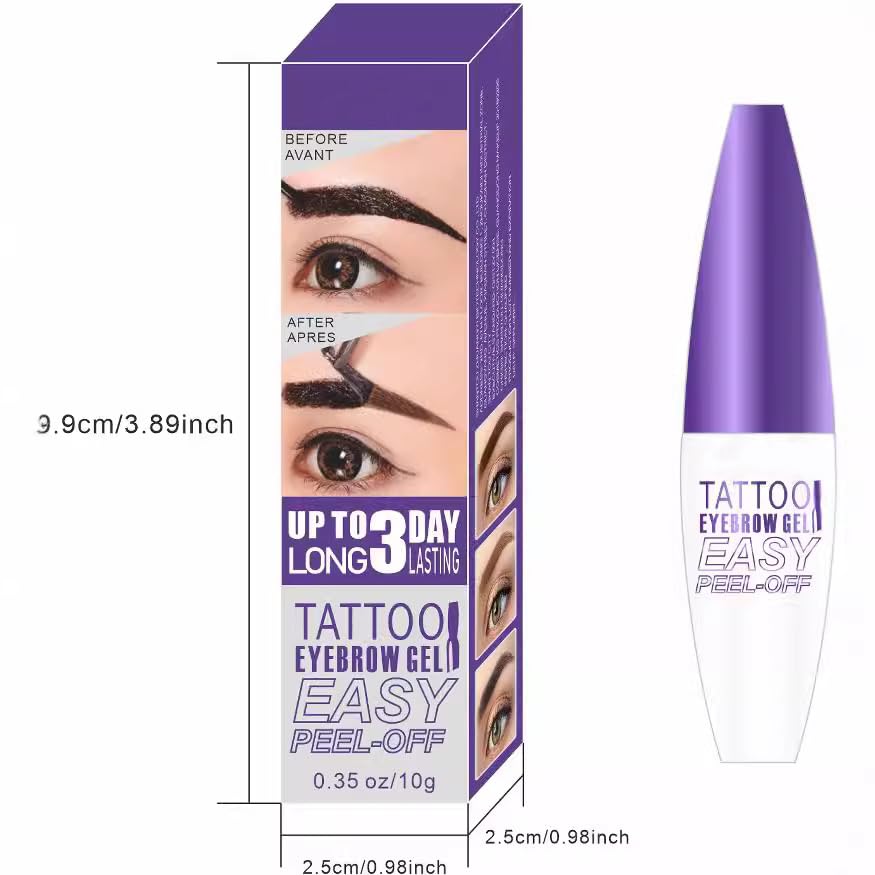Grospe Eyebrow Tattoo Gel long-lasting tint sustains brows through day.