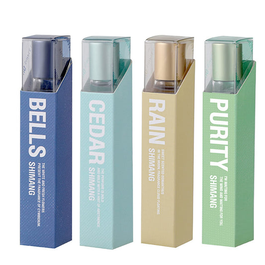 Grospe four-piece perfume oil set in a sleek package for everyday wear and travel.