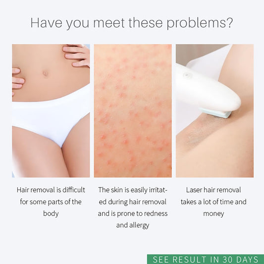Grospe Hair Removal Spray application demonstrates even coverage on skin.